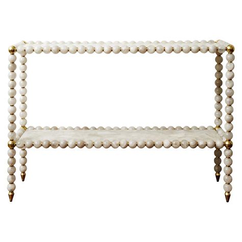 For Sale on 1stdibs - Brass console with rock crystal balls and tops. Creation by Studio Glustin. Murano Glass Mirror, Brass Console, Brass Console Table, Antique Brass Frame, Contemporary Console Table, Elegant Console Table, Modern Mirror Wall, California Living, Crystal Balls