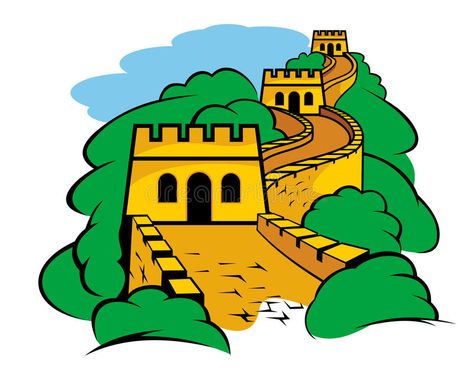 Great Wall in China. Chinese Great Wall landscape for travel design , #Affiliate, #China, #Wall, #Great, #Chinese, #design #ad China Facts, Chinese Wall, Travel Poster Design, Retro Travel Poster, Great Wall Of China, Poster Pictures, Great Wall, Travel Design, Vintage Travel Posters