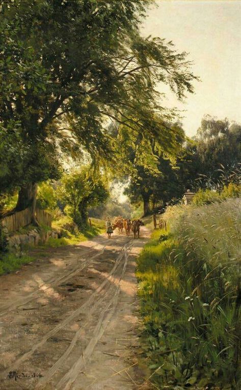 Country Side, Dirt Road, Landscape Artwork, Rembrandt, Oil Painting Landscape, Anton, Painting Art, Painting Techniques, Painting Inspiration