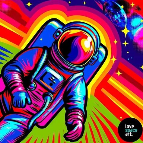 Check out Cosmic Astro Runner, a captivating pop art print of an astronaut in space! 🚀✨ #spaceart #lovespaceart #popart #astronaut #cosmic #artlover Abstract Space Art, Astronauts In Space, Pop Art Print, Space Art, Lovers Art, Pop Art, Canvas Frame, Recycling, Art Prints