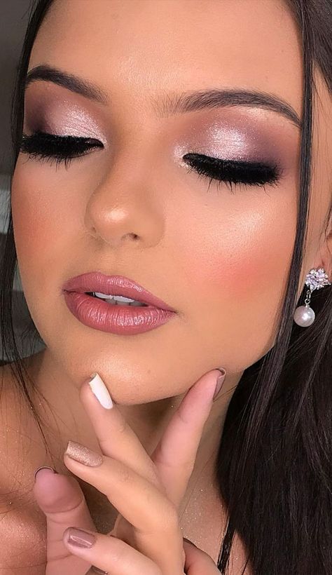 Debs Makeup, Xv Makeup, Teenage Makeup, Rosa Make-up, Gorgeous Wedding Makeup, Wedding Hairstyles And Makeup, Wedding Eye Makeup, Glam Wedding Makeup, Prom Eye Makeup