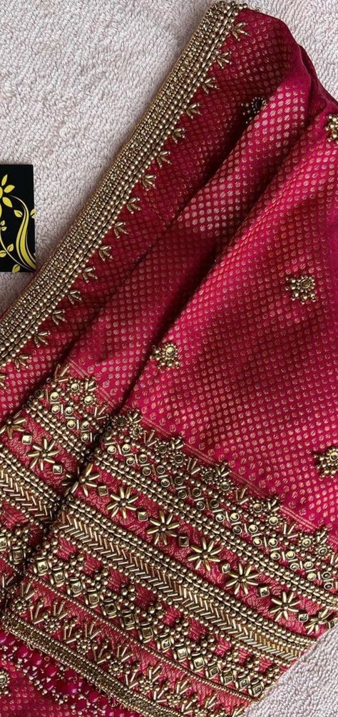 Bridal Blouse Designs Kerala, Aarya Work Blouse Designs, Wheat Bead Aari Work Design, Wedding Blouse Aari Work Designs, Kerala Bridal Blouse Designs, Andhra Bride, Grand Aari Work Blouse Design, Bridal Aari Work Blouse Designs, Bridal Aari Work Blouse