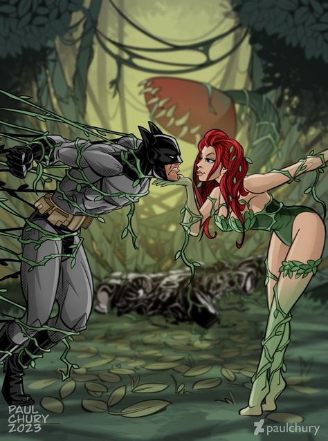 Poison Ivy Artwork, Posion Ivy Wallpapers, Poison Ivy Dc Comics Art, Poison Ivy X Batman, Batman X Poison Ivy, Poison Ivy Character Art, Poison Ivy Design, Poison Ivy Character Comic Books, Ivy Superhero