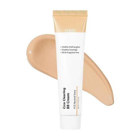 Amazon.com: PURITO Cica Clearing BB Cream #13 Neutral Ivory 1 fl.oz / 30ml, Vegan bb cream, foundation, cruelty free : Beauty & Personal Care Honey Beauty, Bb Cream Foundation, Skincare Sale, Dry Brittle Hair, Eyebrow Mascara, Skin Care Benefits, Tint Lipstick, Skin Care Quiz, Cream Foundation