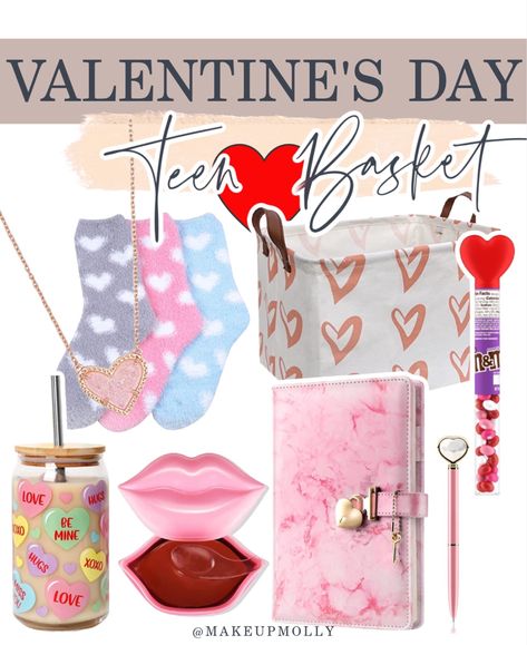 Cute Teen Girl Valentine’s Day Gift Basket 💌 • Teen girl Valentine’s Day gifts Teen girl Valentine’s Day basket Teen girl heart gifts Teen girl gift guide Amazon finds Teen girl amazon finds Follow my shop @Makeupmolly on the @shop.LTK app to shop this post and get my exclusive app-only content! #liketkit #LTKGiftGuide #LTKSeasonal #LTKkids @shop.ltk https://liketk.it/3ZWgX Valentines Basket For Teen Girl, Teen Girl Valentine Basket, Teen Valentine Basket, Valentine Ideas For Her, Valentines Gifts For Teens, Valentines Ideas For Boyfriend, Valentine Ideas For Kids, Teen Valentine Gifts, Valentines Ideas For Her