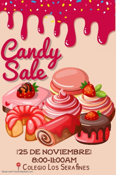 Red Cookies and Cakes Bake Sale Poster Cake Sale Poster, Bake Sale Poster Ideas, Bake Sale Poster, Red Cookies, Cakes For Sale, Cookies And Cakes, Poster Drawing, Online Posters, Poster Ideas