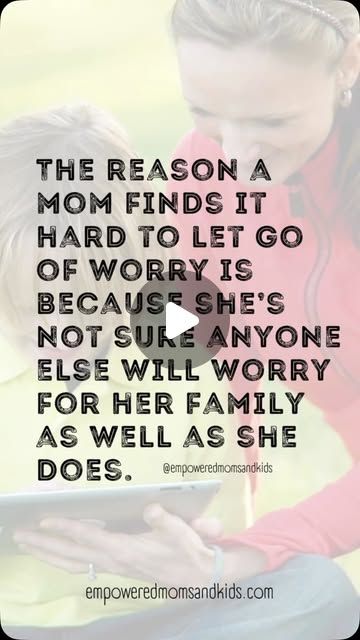 Empowered Moms and Kids by Cheryl Donely on Instagram: "#motherhood #moms" Letting Go, No Worries, Let It Be, On Instagram, Instagram