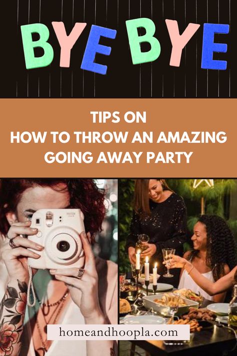 Tips on How to Throw an Amazing Going Away Party Goodbye Boss Party Ideas, Goodbye Dinner Party, Farewell Dinner Ideas, Farewell Food Ideas, Goodbye Party Ideas Moving, Goodbye Party Ideas Work, Leaving Party Ideas, Farewell Party Ideas Decoration, Goodbye Party Decorations