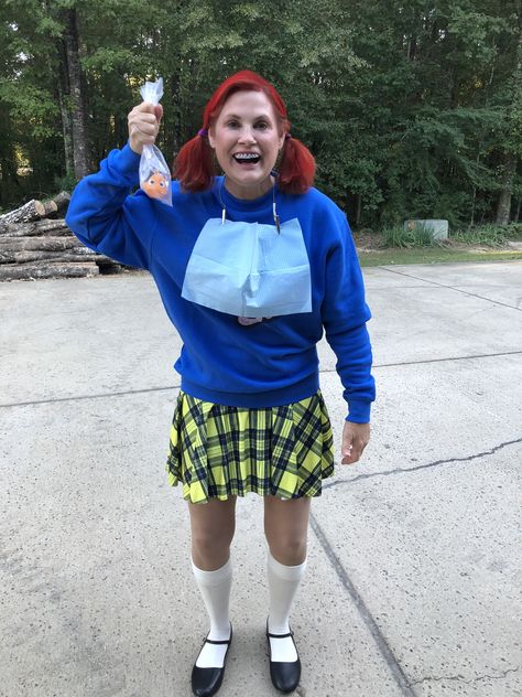 Darla Sherman costume from Finding Nemo Darla Sherman Costume, Darla Finding Nemo Costume, Darla Finding Nemo, Finding Nemo Costume, Nemo Costume, Finding Nemo, Halloween Costumes, Halloween, My Style