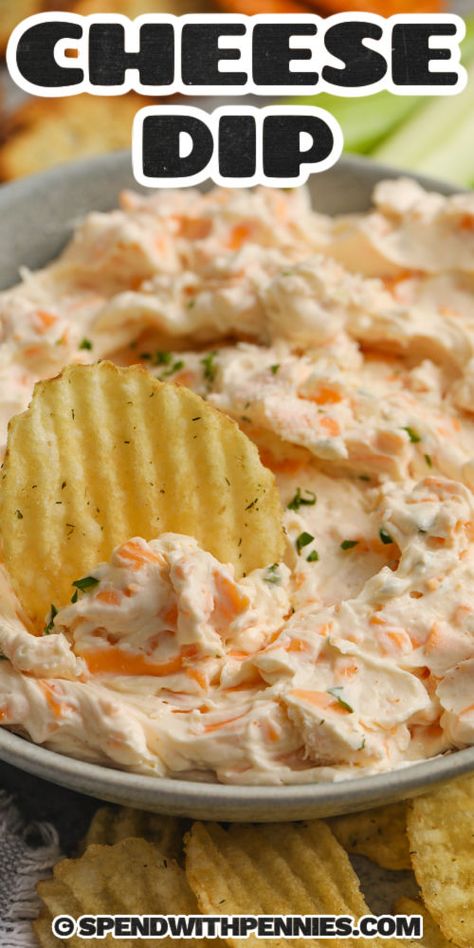 Whip up a batch and serve with crackers, chips, or veggies for a great last-minute appetizer. Easy Cheese Dip, Chip Dip Recipes, Best Dip Recipes, Cheese Dip Recipe, Delicious Dips Recipes, Cheese Cheddar, Cheese Dip Recipes, Appetizers Easy Finger Food, Best Appetizer Recipes