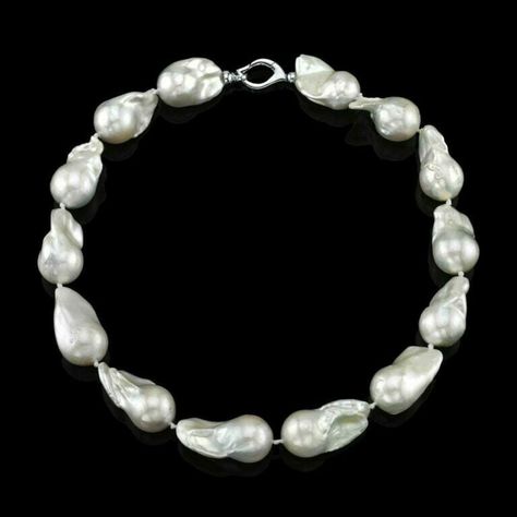 Baroque Fresh Water Pearls Necklace – Hubert Jewelry – Fine Diamonds and Gemstones Fresh Water Pearls Necklace, Fresh Water Pearl Necklace, Water Pearl Necklace, Pearls Necklace, Fresh Water Pearls, Water Pearls, Pandora Bracelets, Freshwater Pearl Necklaces, Baroque Pearls