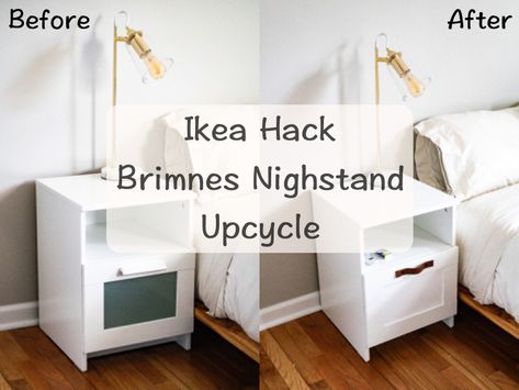 Ikea Hack – Brimnes Nighstand Upcycle – Victoria Cheng Ikea Nightstand Ideas, Diy Brimnes Ikea Hacks, Brimnes Nightstand, Ikea Brimnes Makeover, Brimnes Nightstand Hack, Ikea Hacks Brimnes, Brimnes Dresser Hack, Ikea Brimnes, Brimnes 4 Drawer Chest