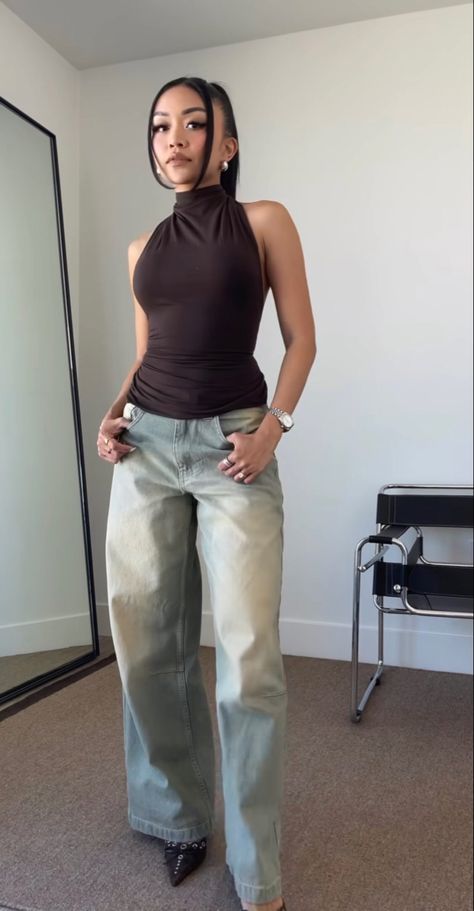 Outfit Pics Mirror, Sade Girls Aesthetic Outfits, Sade Outfits Idea, Casual Chic Outfit Ideas, Sade Outfits, Tita Outfit, Fits Check, Elegant Fits, Chic Fashion Style