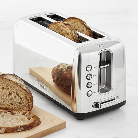 Cuisinart The Bakery Artisan Bread Toaster Cuisinart Toaster, Electric Toaster, Bread Toaster, Stainless Steel Toaster, Sandwich Toaster, Stainless Steel Panels, Toasters, Kitchen Appliance, Artisan Bread