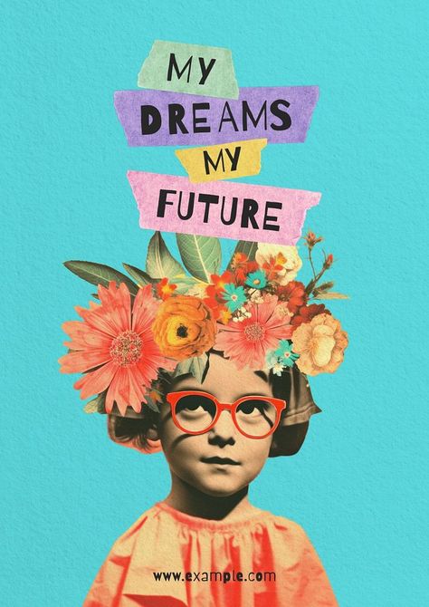 Dream & future quote poster template | premium image by rawpixel.com / Boom Amazing Poster Design, Children Day Poster Design, Children Poster Design, Children Graphic Design, Childrens Day Poster, Childrens Day Poster Design, World Children's Day, Adult Aesthetic, Childrens Day Quotes