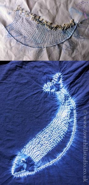 Embroidery Fish, Shibori Diy, Tie Dye Patterns Diy, Fabric Dyeing Techniques, Shibori Designs, Shibori Fabric, Shibori Techniques, Shibori Pattern, Shibori Print