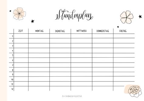 Stundenpläne – Lindas Lernzettel Good Notes Ipad, Bullet Journal September, Project Tracker, Timetable Template, School Routine For Teens, Anakin Vader, School Timetable, Diy Gift Card, Study Board