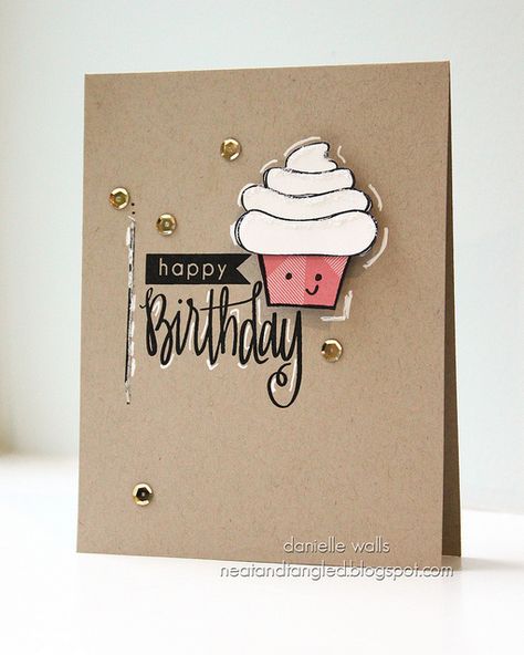 Stamp Scrapbooking, Artsy Cards, Tangled Birthday, Card Design Handmade, Spreading Kindness, Diy Valentines Cards, Book Crafts Diy, Diy Birthday Gifts For Friends, Bday Cards