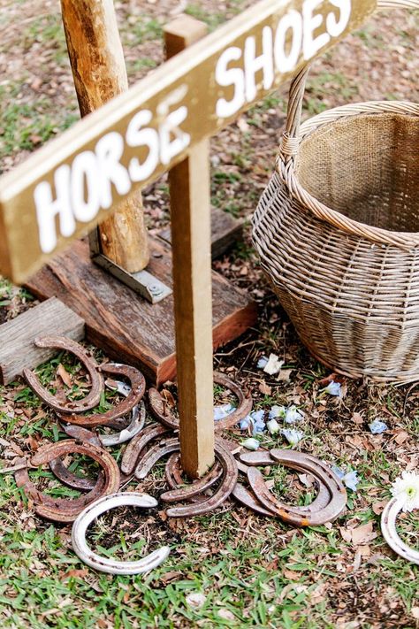 Outdoor Wedding Games, Lawn Games Wedding, Equestrian Wedding, Horse Wedding, Barn Parties, Lawn Party, Love Birds Wedding, Garden Games, Horse Shoes