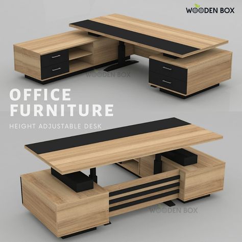 Leading Office Furniture Manufacture & Supplier in Dubai and Custom-Made Office Furniture | Online Office Furniture Dubai Table Design Ideas Office, Custom Office Desk Ideas, Office Tables Ideas, Desktop Table Design, Modern Office Table Design Furniture, Table Office Design, Office Table Ideas, Modern Office Furniture Desk, Modern Office Desk Design