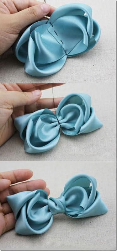 Craft ideas 3038 - Pandahall.com Sulaman Pita, Bows Diy Ribbon, Diy Bebe, Diy Bows, Satin Ribbon Bow, Bow Tutorial, Ribbon Art, Bow Hair Accessories, Ribbon Hair Bows