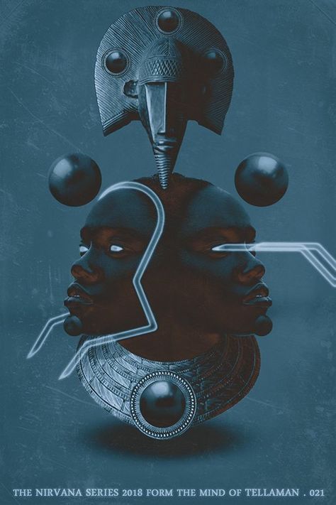 Afro Cyberpunk, Afrofuturism Art, Futurism Art, Fourth Dimension, Direction Illustration, Art Noir, Black Art Painting, Afrocentric Art, Futuristic Art