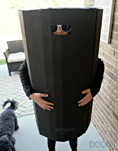 Ever wonder what you can do with those extra Amazon Smile boxes around the house? We created an Amazon Echo boxtume - Check it out! #AmazonPrime #Boxtumes http://daysofadomesticdad.com/amazon-echo-costume/ Amazon Box Costume, Cheap Costume Ideas, Airplane Costume, Tin Man Costumes, Cookie Costume, Random Questions, Themed Halloween Costumes, Box Costumes, Craft Workshop