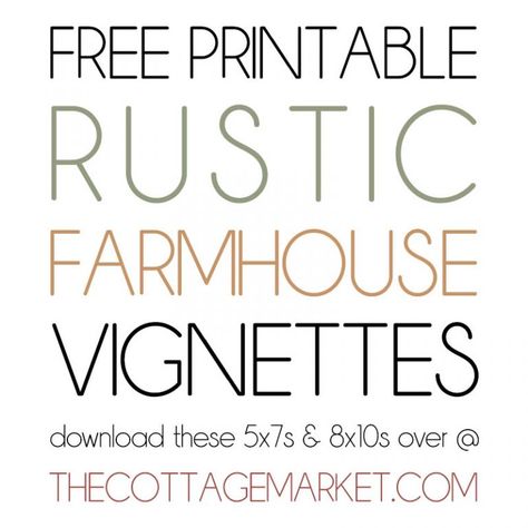 Farmhouse Printables Free, Farmhouse Vignettes, Free Farmhouse Printables, Farmhouse Pitchers, Farmhouse Printables, Stencils For Wood Signs, Cottage Market, Free Printable Art, Printable Pictures