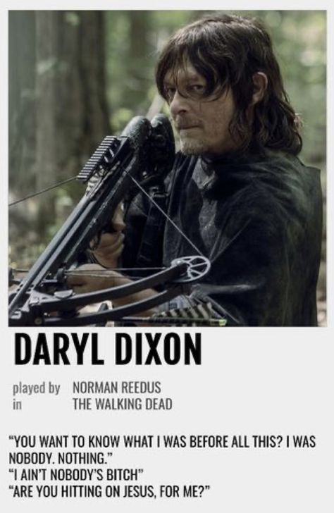 The Walking Dead Movie, Walking Dead Poster, The Walking Dead Poster, The Walkind Dead, Walking Dead Characters, Minimalistic Poster, Walking Dead Tv Series, Polaroid Posters, Walking Dead Daryl