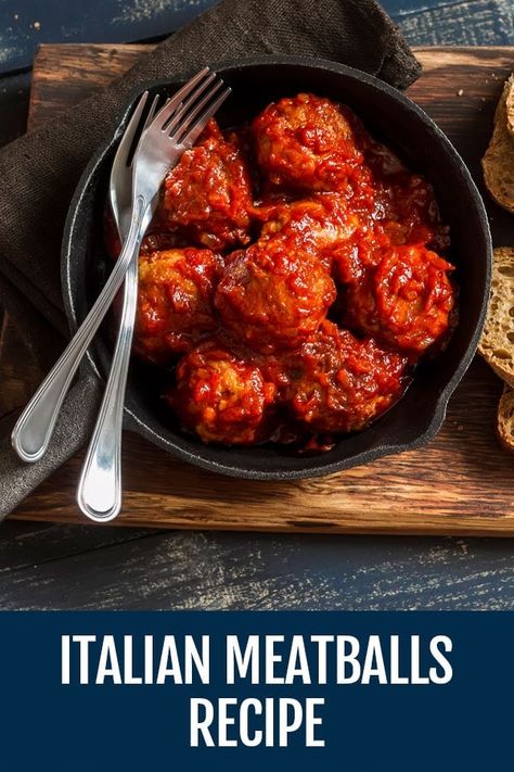 Italian Meatballs Recipe with Neapolitan Sauce - Simply Delicious! via @nonnabox Meatballs Sauce, Italian Meat Recipes, Italian Meatballs Recipe, Italian Meats, Italian Recipes Traditional, Meatball Recipe, Italian Meatballs, Meatballs Recipe, Italian Recipes Authentic