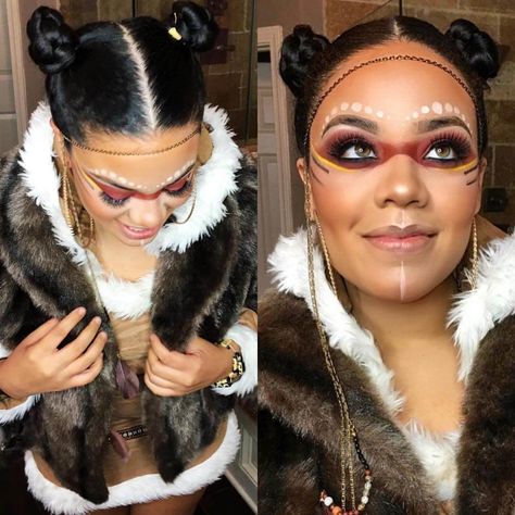 Indian Makeup Halloween, Native American Makeup, Warrior Makeup, Music Festival Makeup, Cheer Makeup, Fantasy Make-up, American Makeup, Make Up Designs, Carnival Makeup