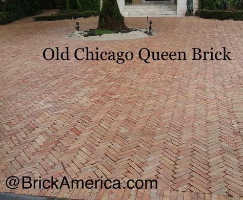 BrickAmerica on Instagram: “Authentic Used “Old Chicago” Clay Bricks in a Queen Size make for a impressive driveway. Come see the new shipment that just arrived today!…” Chicago Brick Driveway, Clay Bricks, Brick Driveway, Chicago Brick, Come And See, Driveway, Queen Size, Chicago, Pool