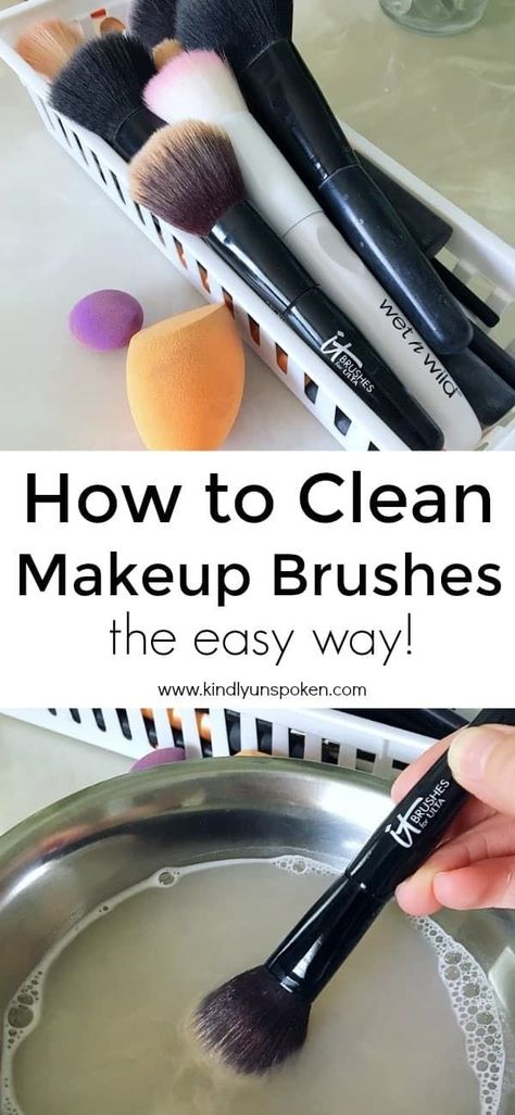 Cleaning Makeup Brushes, Diy Makeup Brush Cleaner, Diy Makeup Brush Holder, Lettering For Beginners, Mac Makeup Brushes, Clean Makeup Brushes, Make Up Diy, How To Wash Makeup Brushes, Diy Makeup Brush