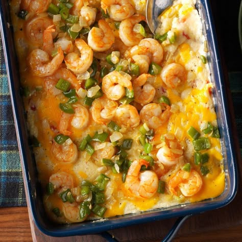 Oven Baked Shrimp, Shrimp Grits Recipe, Tomatoes Recipes, Favorite Casseroles, Chicken Ham, Popular Side Dishes, Grits Recipe, Shrimp Grits, Shrimp And Grits