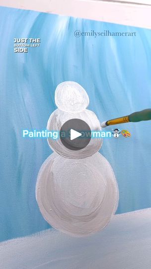 215K views · 599 reactions | [clip] How to paint a snowman! 🎨☃#howtopaint #easypainting #snowman | Emily Seilhamer Art | Emily Seilhamer Art · Original audio How To Paint A Snowman, Easy Snowman Painting, Snowmen Paintings On Canvas, Paint A Snowman, Snowmen Paintings, Christmas Art For Kids, Snowmen Pictures, Funny Snowman, Christmas Paintings On Canvas