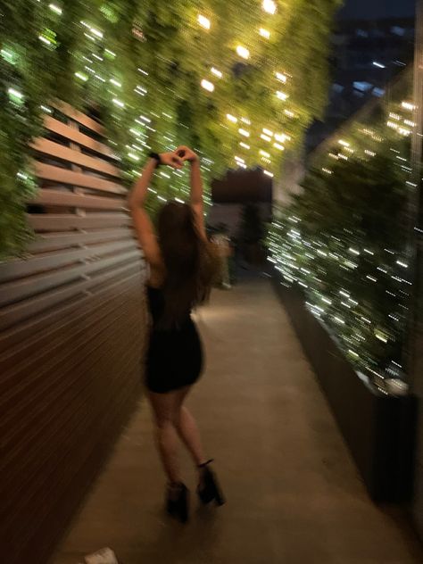 blurry picture, night life, clt, little black dress, platform heels Shahd Core, Blurry Pictures Aesthetic, Blurry Photos Aesthetic, Black Dress Aesthetic, Black Dress Outfit Party, Blur Picture, Street Pics, Birthday Pic, Blurry Pictures