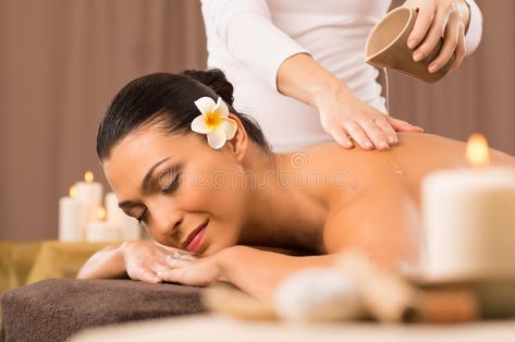 Woman Having A Back Oil Massage. Relaxed Woman Receiving A Back Massage At Healt , #Ad, #Massage, #Oil, #Woman, #Relaxed, #Spa #ad Homemade Massage Oil, Botox Clinic, Massage Oils Recipe, Massage Oils, Aromatherapy Massage, Essential Oil Benefits, Thai Massage, Best Essential Oils, Deep Tissue Massage