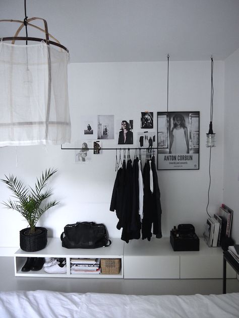 vosgesparis: A second life for my IKEA Besta cabinets | My home Small Space Storage Bedroom, Ikea Besta Cabinet, Bedroom Storage For Small Rooms, Storage Hacks Bedroom, Armoire Ikea, Diy Bedroom Storage, Apartment Entryway, Storage Bench Bedroom, Apartment Decoration