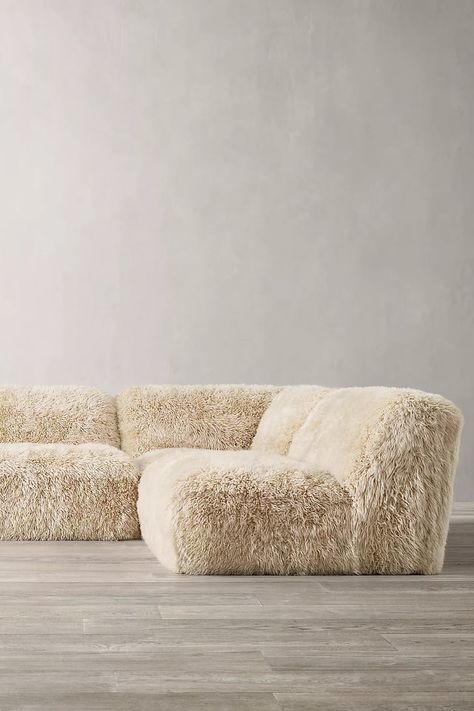 The Best Sheepskin and Sherpa Couches | 2022 Fluffy Sofa, Modular Couch, Comfortable Couch, Luxury Furniture Living Room, U Shaped Sofa, L Shaped Sofa, Fabric Armchairs, Comfortable Sofa, Couches Living Room