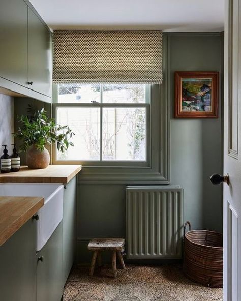 Kitchen Colour, Sustainable Interior Design, Butler Sink, Wall Exterior, Flooring Trends, Farrow And Ball, Boot Room, Metallic Wallpaper, Exterior Wood