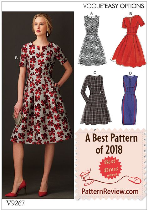 This lovely fit-and-flare dress delighted PR reviewers, who made it in a variety of fabrics, from denim to silk. With its lining and fine dressmakers’ details, this timeless garment can be worn at multiple occasions for many years. Easy Fit And Flare Dress Pattern, Retro Dress Sewing Patterns, Fit And Flare Dress Pattern Free, Fit And Flare Dress Sewing Pattern, Fit And Flare Dress Pattern, New Look Dress Patterns, Flare Dress Pattern, Fashion Designer Aesthetics, Dressmaking Patterns