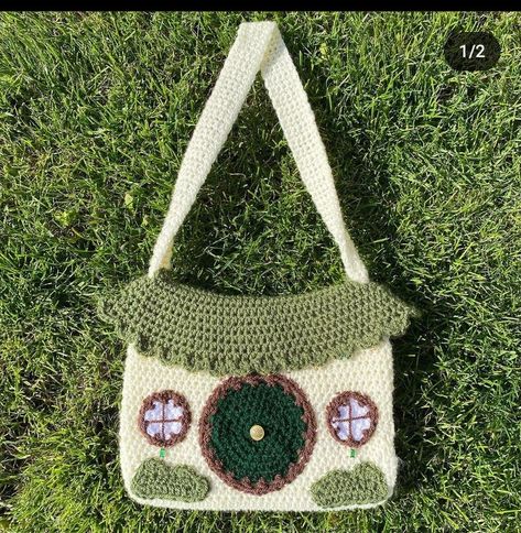 Bag End, Bag Crochet Pattern, Shoulder Bags Pattern, Crochet Design Pattern, Trendy Crochet, Crochet Books, Diy Crochet Projects, Bag Crochet, Crochet Bag Pattern