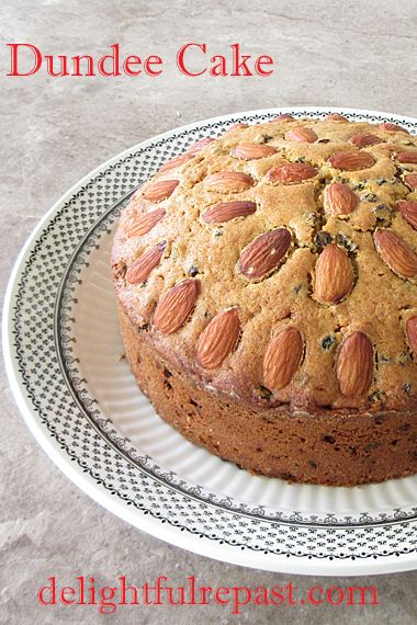 Dundee Cake - Scottish Teatime Classic / www.delightfulrepast.com Dundee Cake Recipe, Dundee Cake, Vine Fruit, Electric Hand Mixer, Bake Cake, Candied Orange Peel, Blanched Almonds, Cake Frosting, Plain Flour