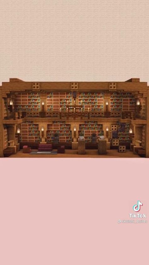 Minecraft Library Build Interior, Minecraft Library House Ideas, Minecraft Interior Design Library, Minecraft Bookcase Design, Mc Castle Interior, Minecraft Library Interior Design, Minecraft Interior Design Mansion, Minecraft Library Outside, Minecraft Library Ideas Interior