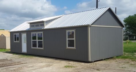 Wolfvalley Buildings  Storage Shed Blog.: 16'x40' Beautiful Dormer Cabin,Lake House,Portable... 16 X 40 Shed House Floor Plans, Portable Shed House Ideas, 16x40 Cabin Floor Plans, 16x40 Shed House, Bbq Shack, Portable Storage Buildings, Amish Cabins, Portable Building, Cabin Lake House