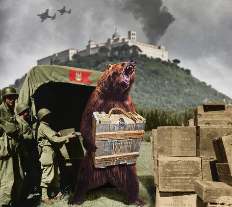 One of Poland’s most beloved and honored World War II veterans was not Polish at all: he was a 500-pound brown bear named Wojtek. Wojtek Bear, Edinburgh Zoo, Bear Tattoo Designs, Bear Names, Right To Bear Arms, Issa Vibe, Bear Tattoos, Not Polish, Bear Tattoo