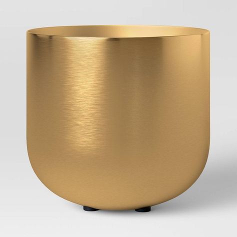 Brass Planter Novelty Planters, Magnolia Home Decor, Brass Planter, Brass Vase, Planter Stand, Clock Wall, Carpet Stains, Cylinder Shape, Tripod Floor Lamps