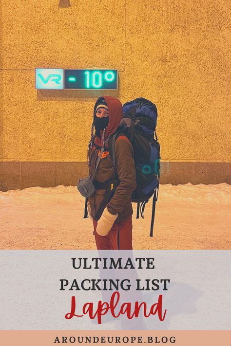 Here are our ultimate tips for staying warm and cosy in the Arctic circle even when temperatures drop down to -20 °C (-4° F) + a packing list #Finland #Lapland #Rovaniemi #ArcticCircle #winter #cold #packinglist Finland Packing List, Finland Style Fashion, Finland In January, Lapland Packing List, Honeymoon Norway, Norway Packing List, Lapland Rovaniemi, Finland Fashion, Finland Trip