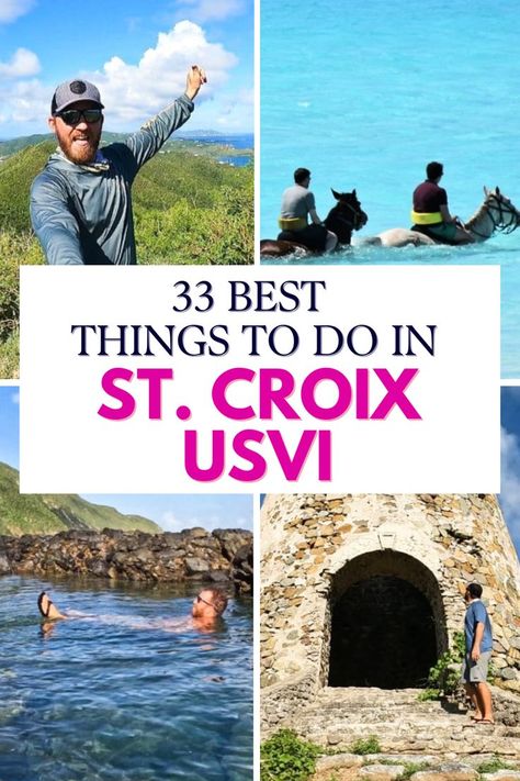 33 best things to do in St. Croix, USVI. All the popular sites, beaches, hikes & activities + hidden spots & local gems in St Croix. St Croix Virgin Islands, Virgin Islands Vacation, St Croix Usvi, Bioluminescent Bay, Rainbow Beach, St. Croix, Senior Trip, Adventure Of The Seas, Best Boats