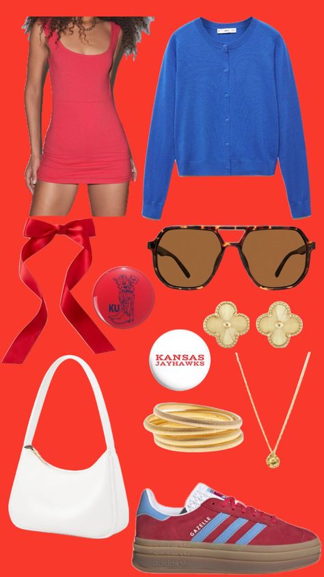 #ku #gameday #outfit University Of Kansas, Gameday Outfit, Outfit Inspo